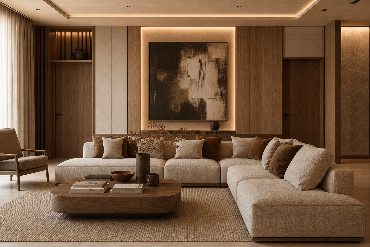 Original room and style reference combined into a generated interior design direction: Generated Result