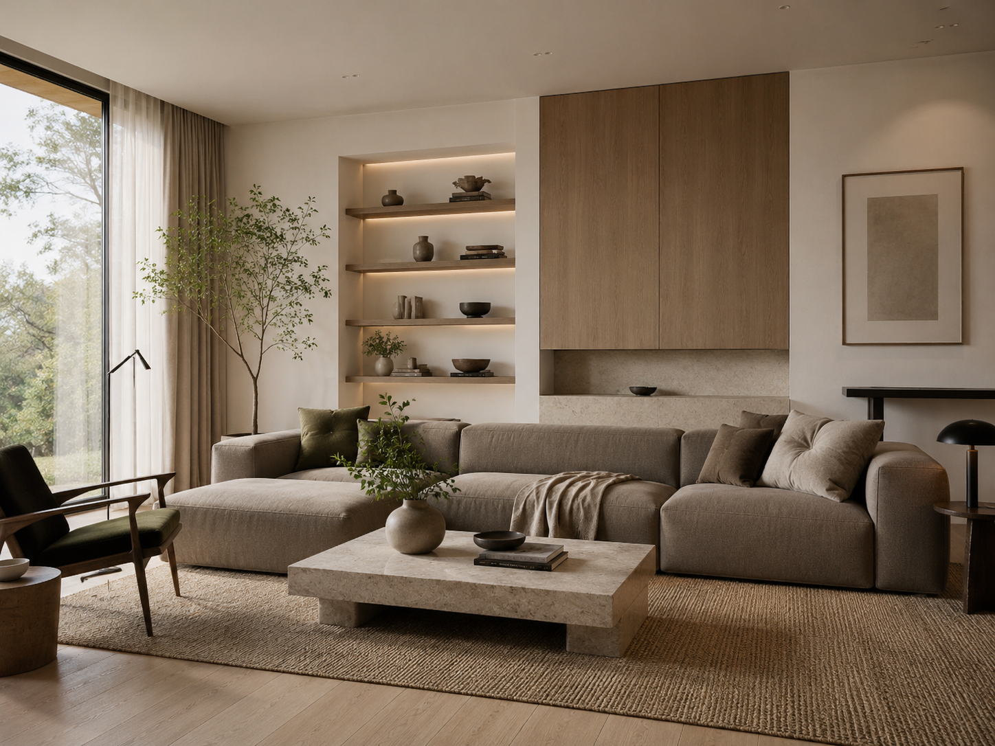 Direction de style intérieur minimaliste