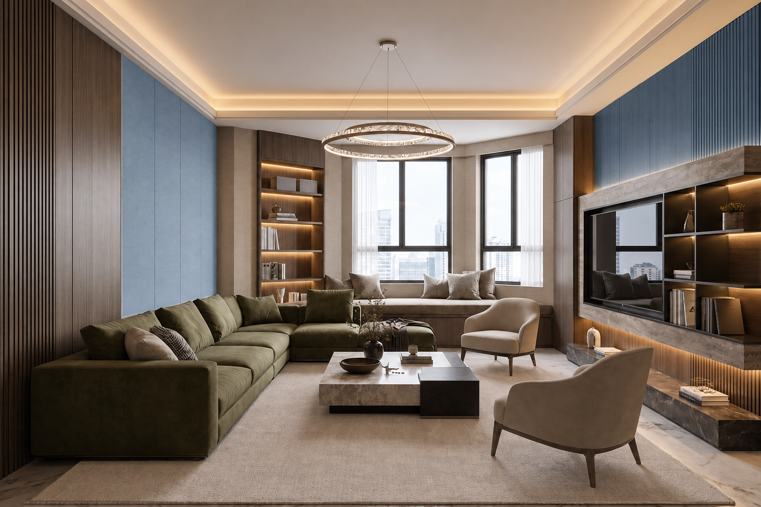 Alternative room color option for comparison